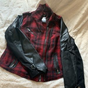 Torrid plus size 2 plaid Moto jacket NWT